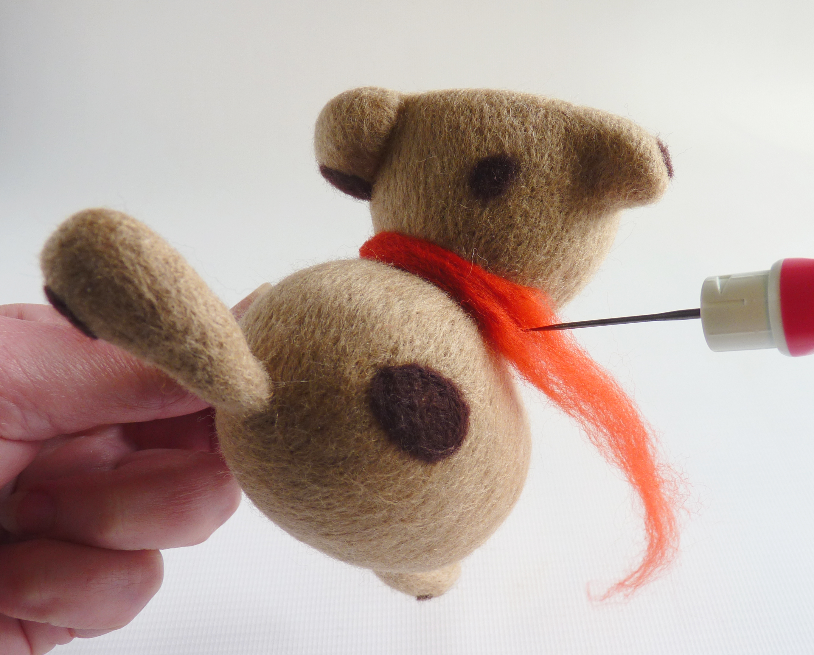 How to make needle felted animals - step 22