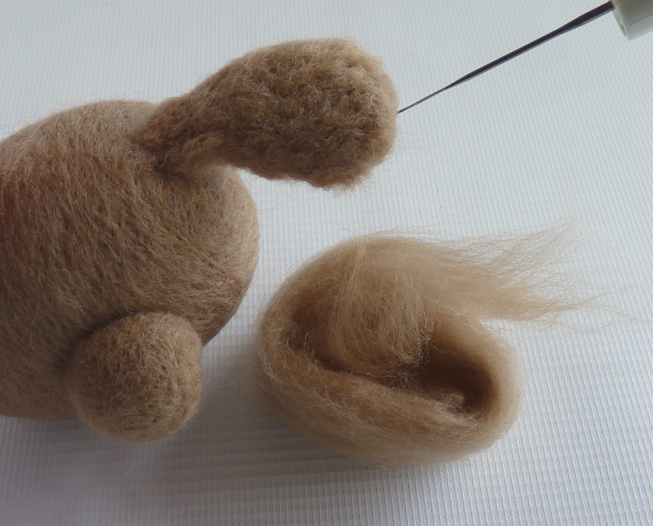 How to make needle felted animals – step 6