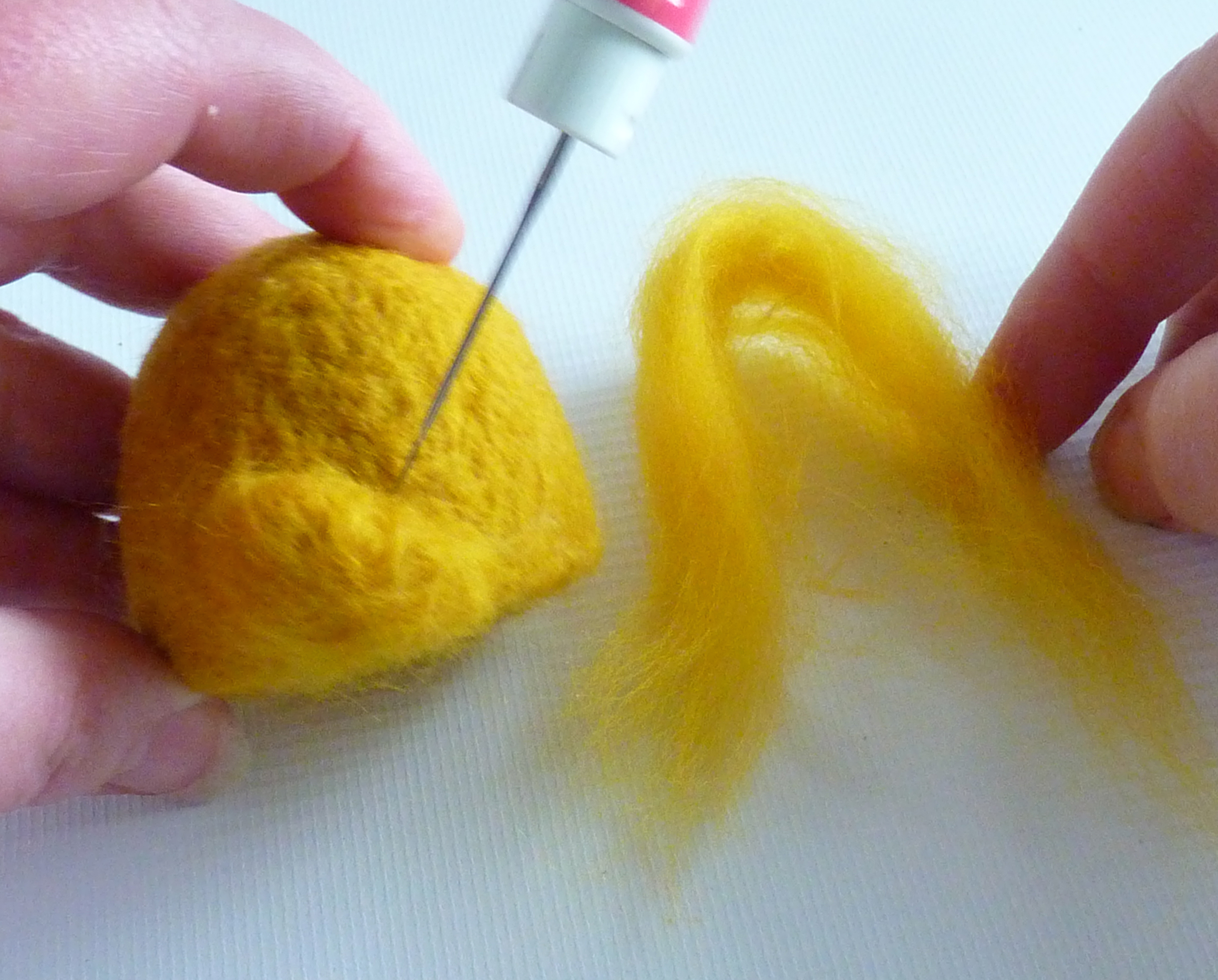 How to make needle felted animals – step 9