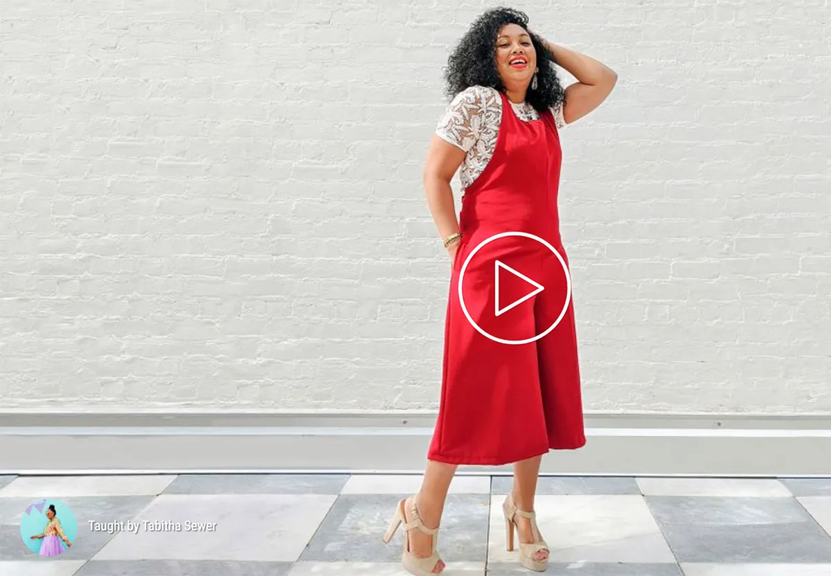Online sewing class how to make a jumpsuit