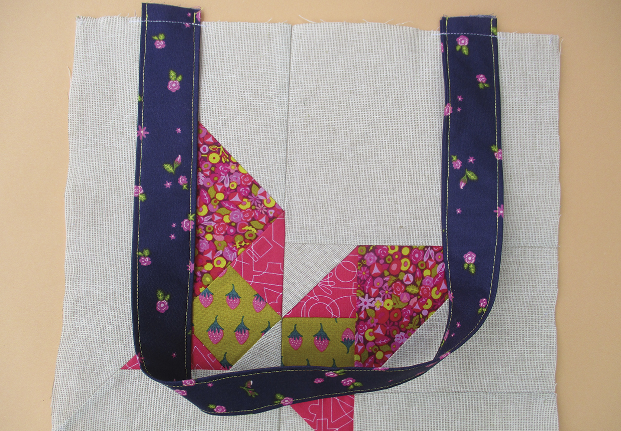 Patchwork butterfly tote bag tutorial Figure 3