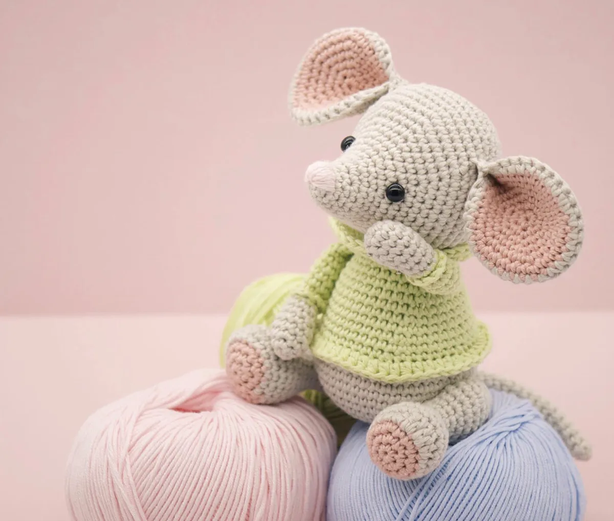 amigurumi mouse beginner crochet pattern