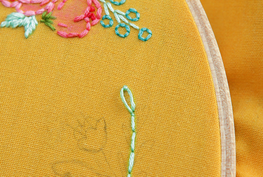 bicycle embroidery pattern step 10