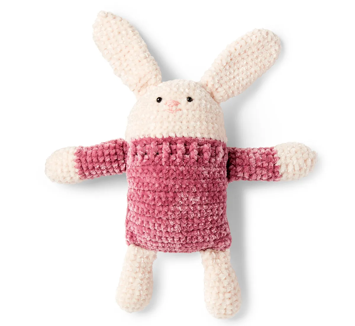 free square hare amigurumi bunny crochet pattern