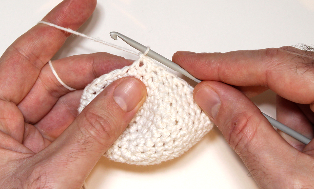 how to invisible decrease crochet step 07