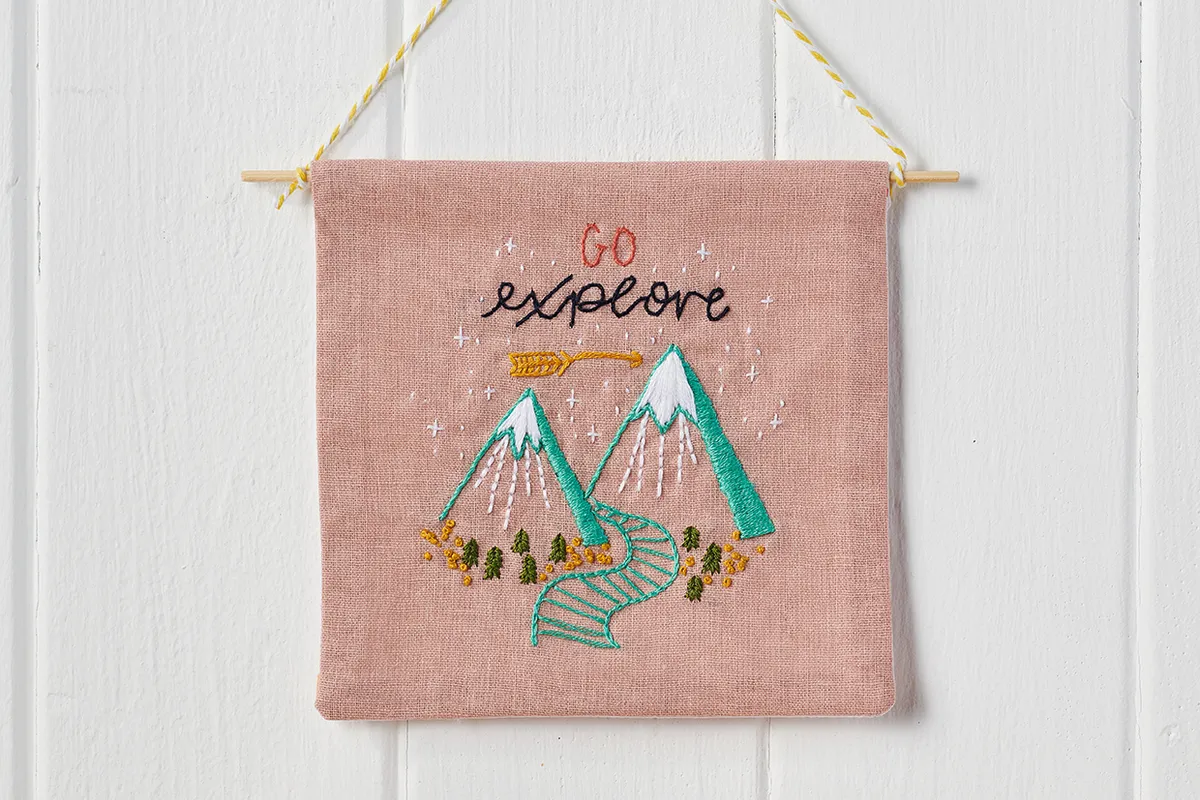 mountain embroidery design