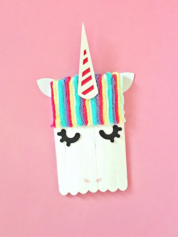 Popsicle Stick Unicorn Craft