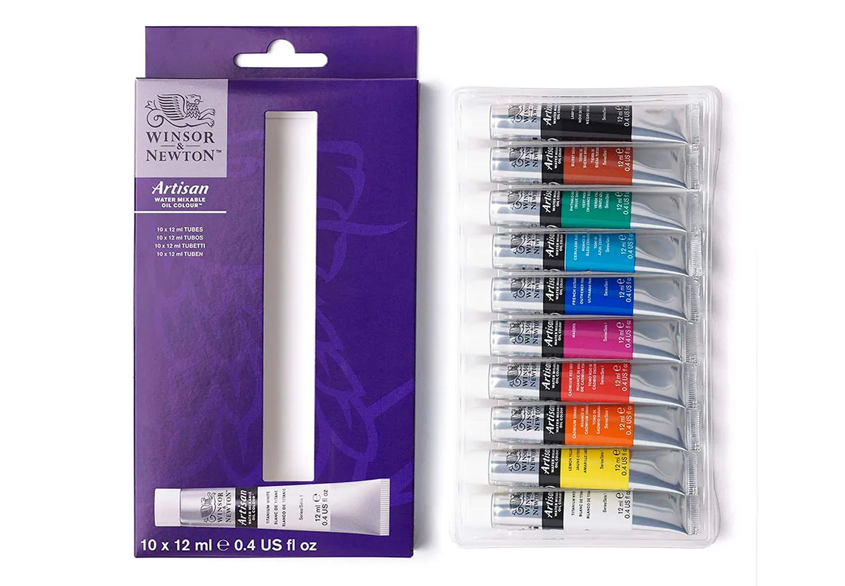 Winsor and Newton water mixable oil paint