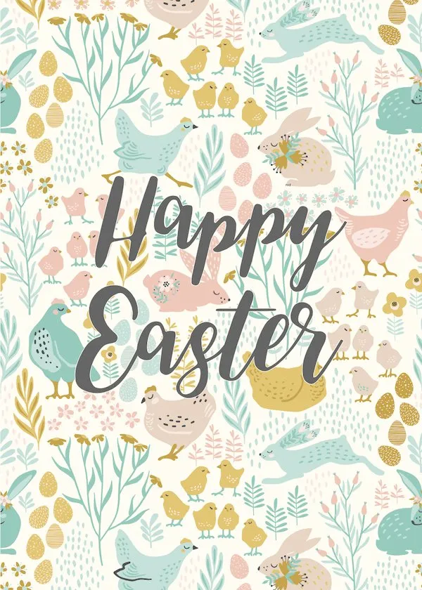 Free printable Easter card ideas - Gathered