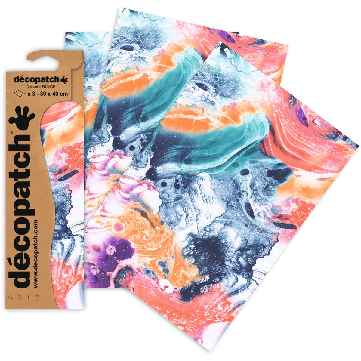 Decopatch marble brights decoupage paper – Hobbycraft