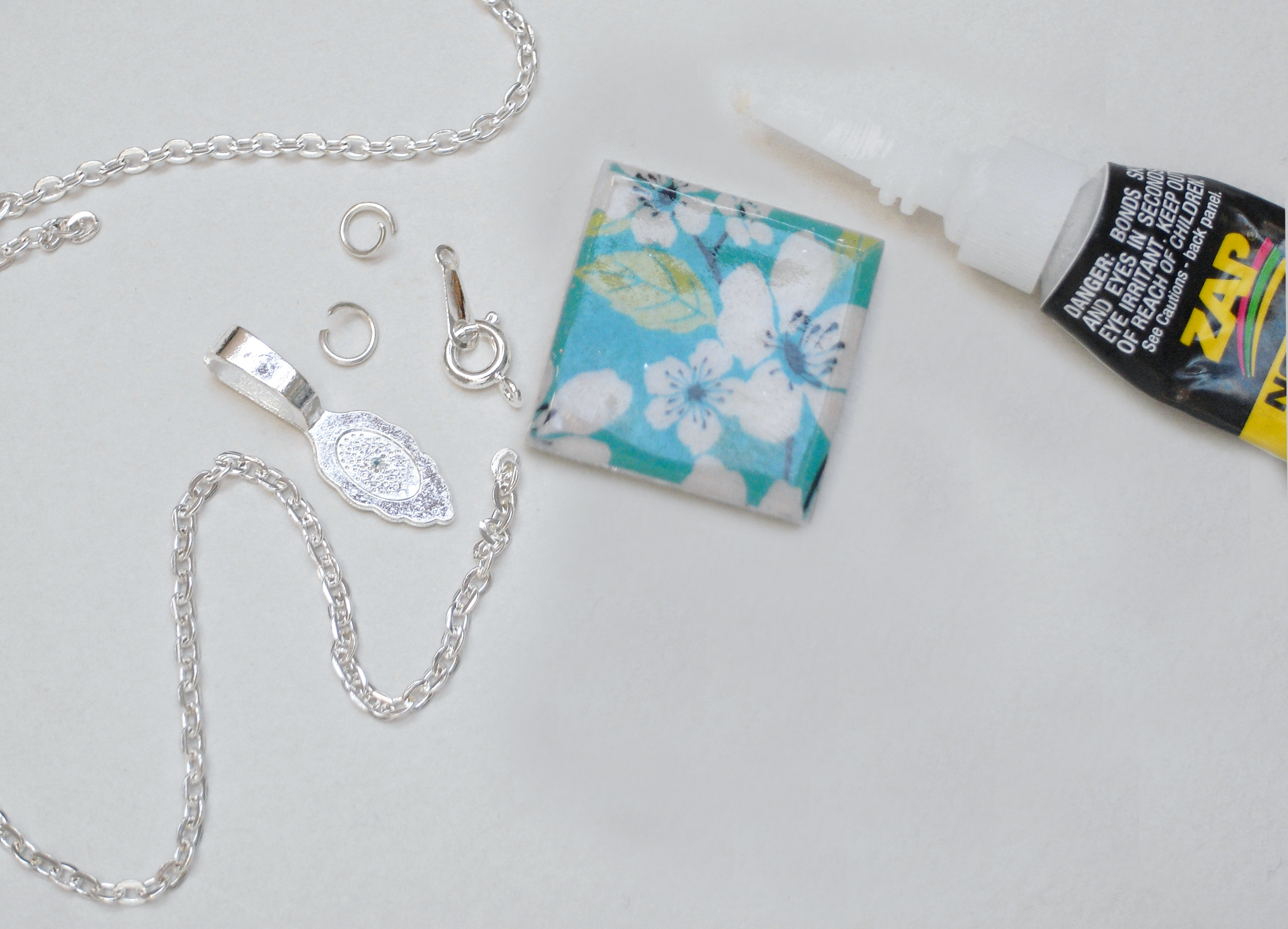 How to make a square pendant necklace