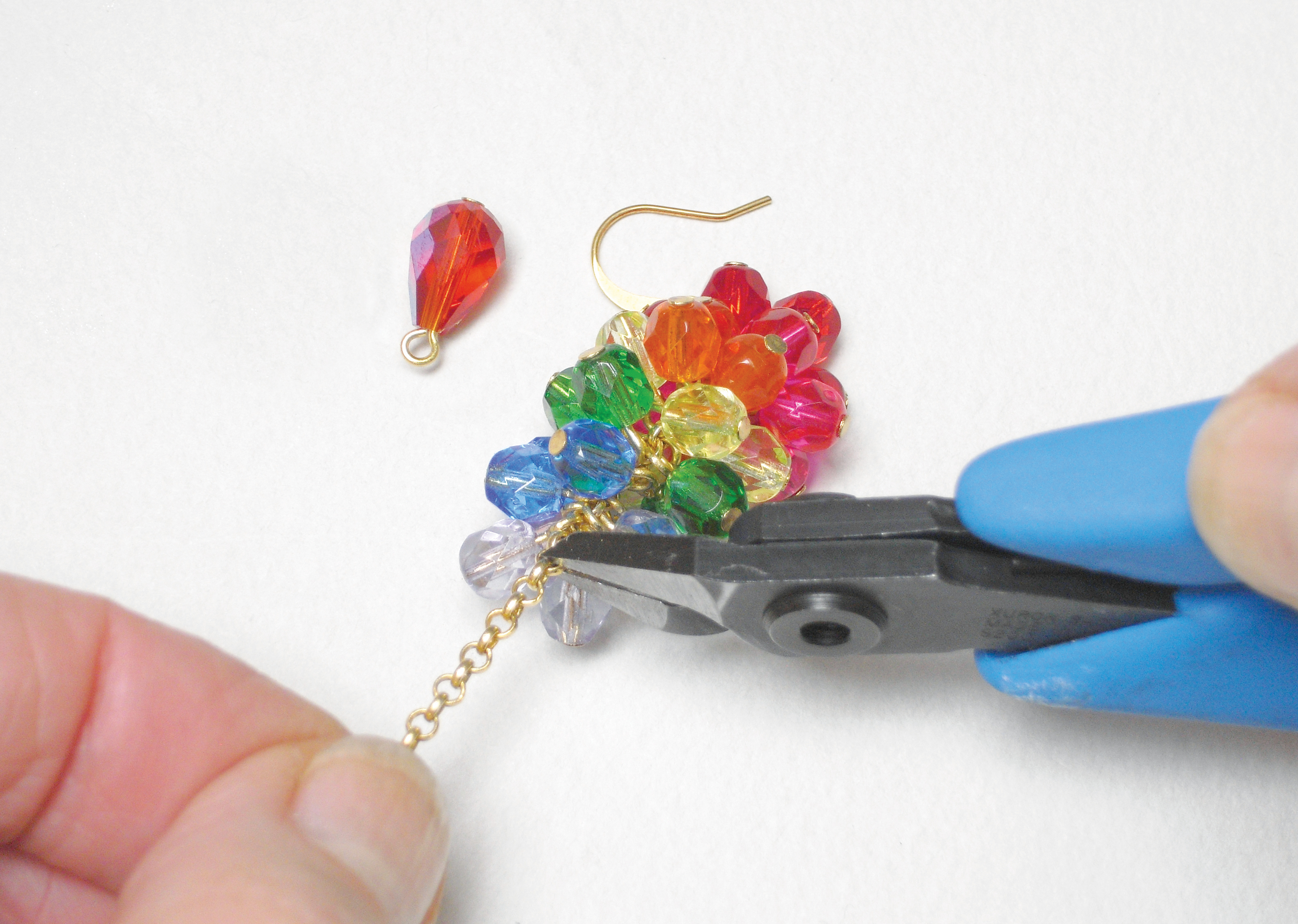 How to make rainbow earrings