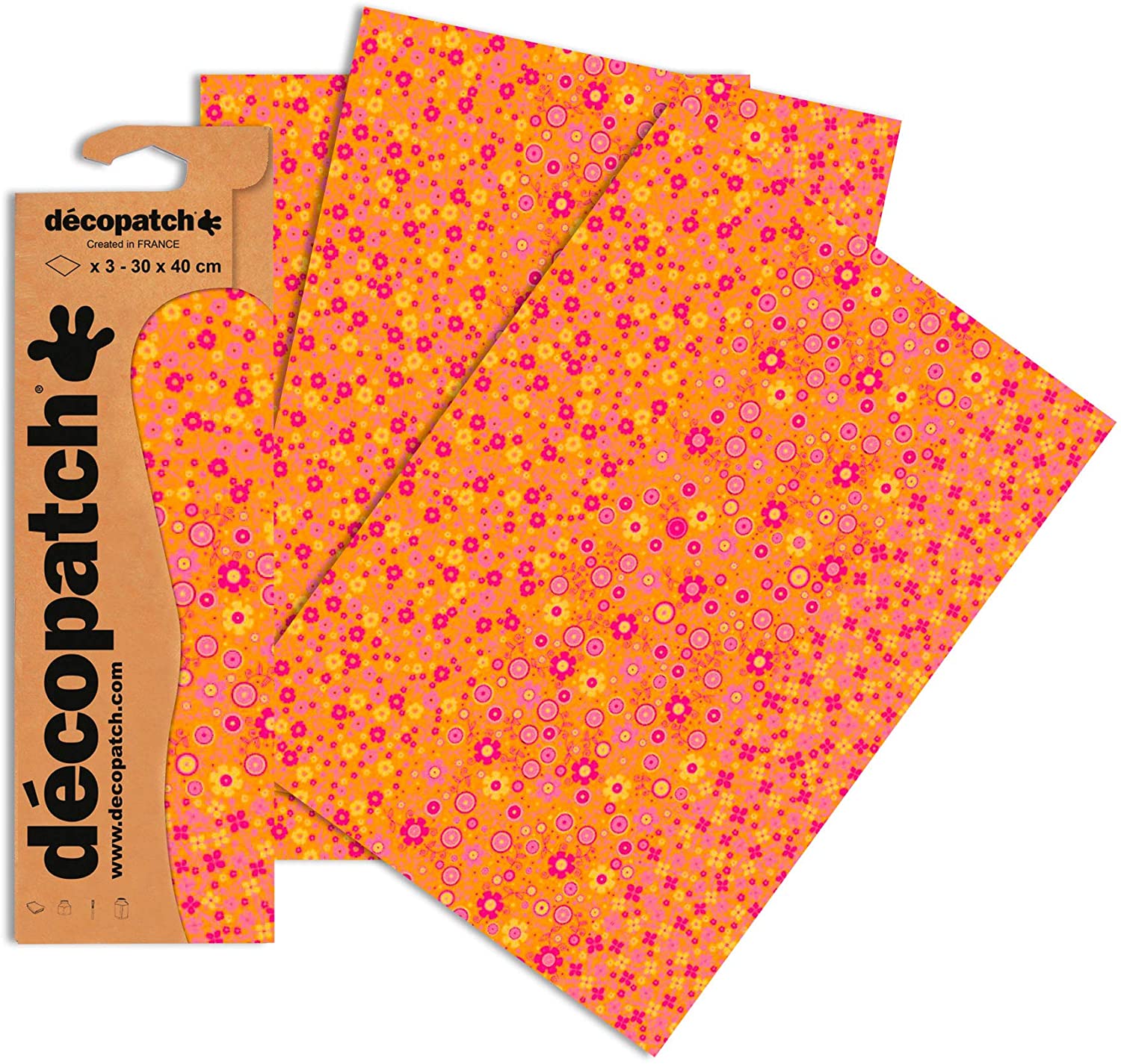Orange Decopatch paper – Amazon
