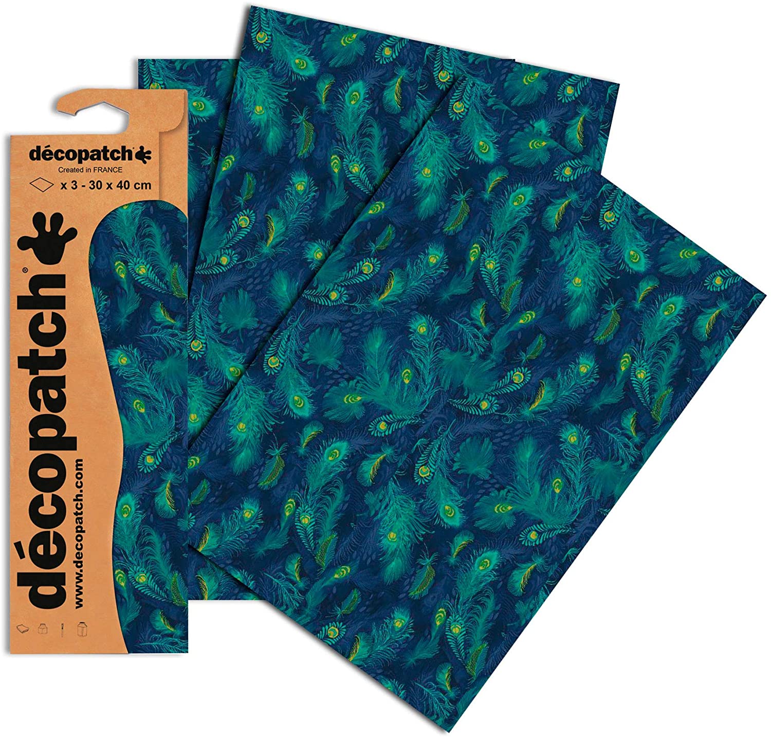 Peacock decopatch paper – Amazon