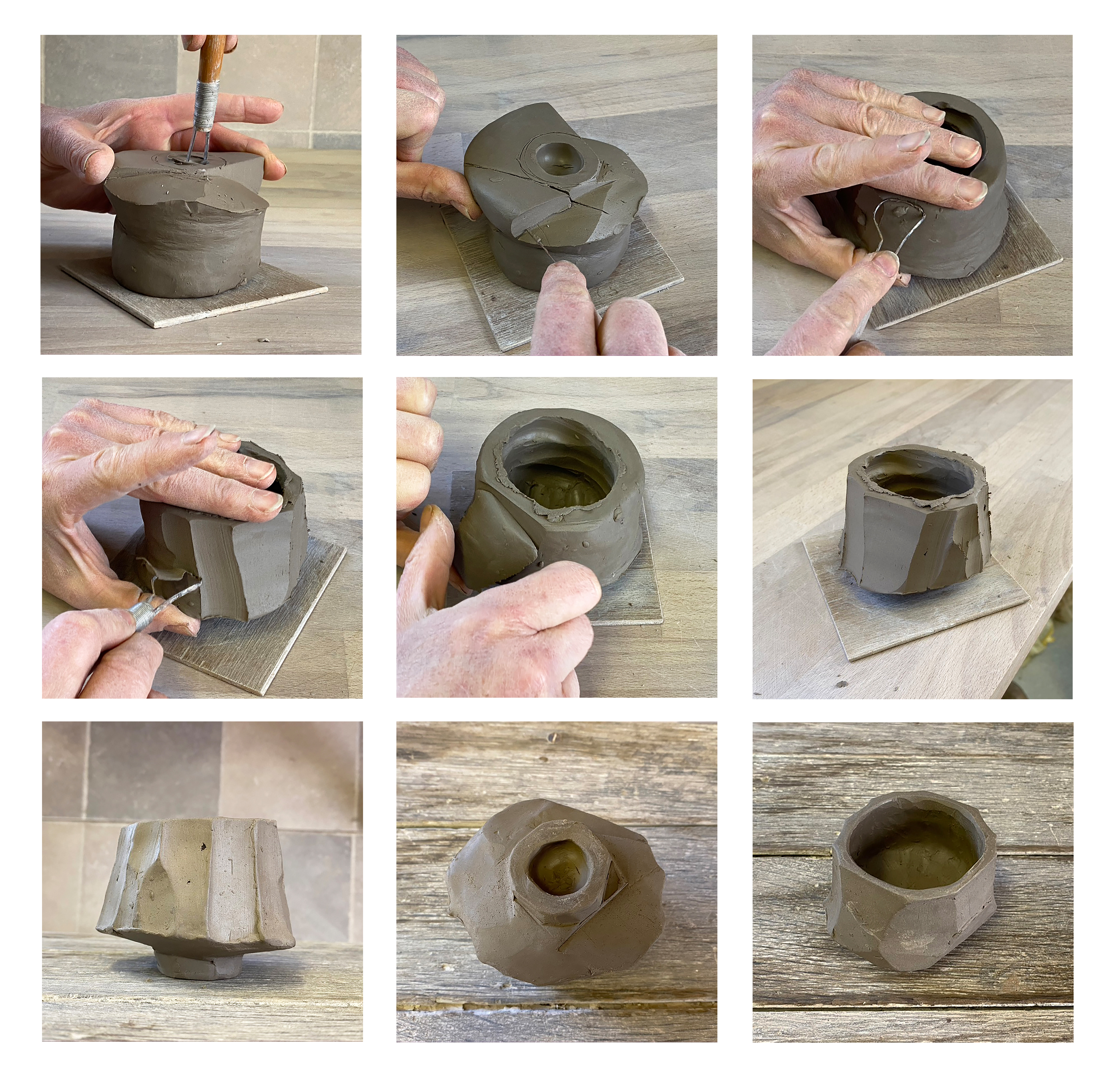 How to centre clay - The one sided method. Beginners Guide