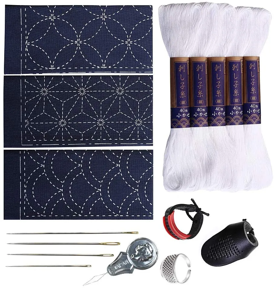1 Set Embroidery Machine Thread Sewing Kit Box Sewing Starter Kit Knitting  Kit