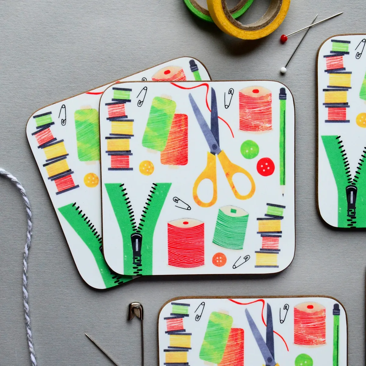 Sewing gifts coasters