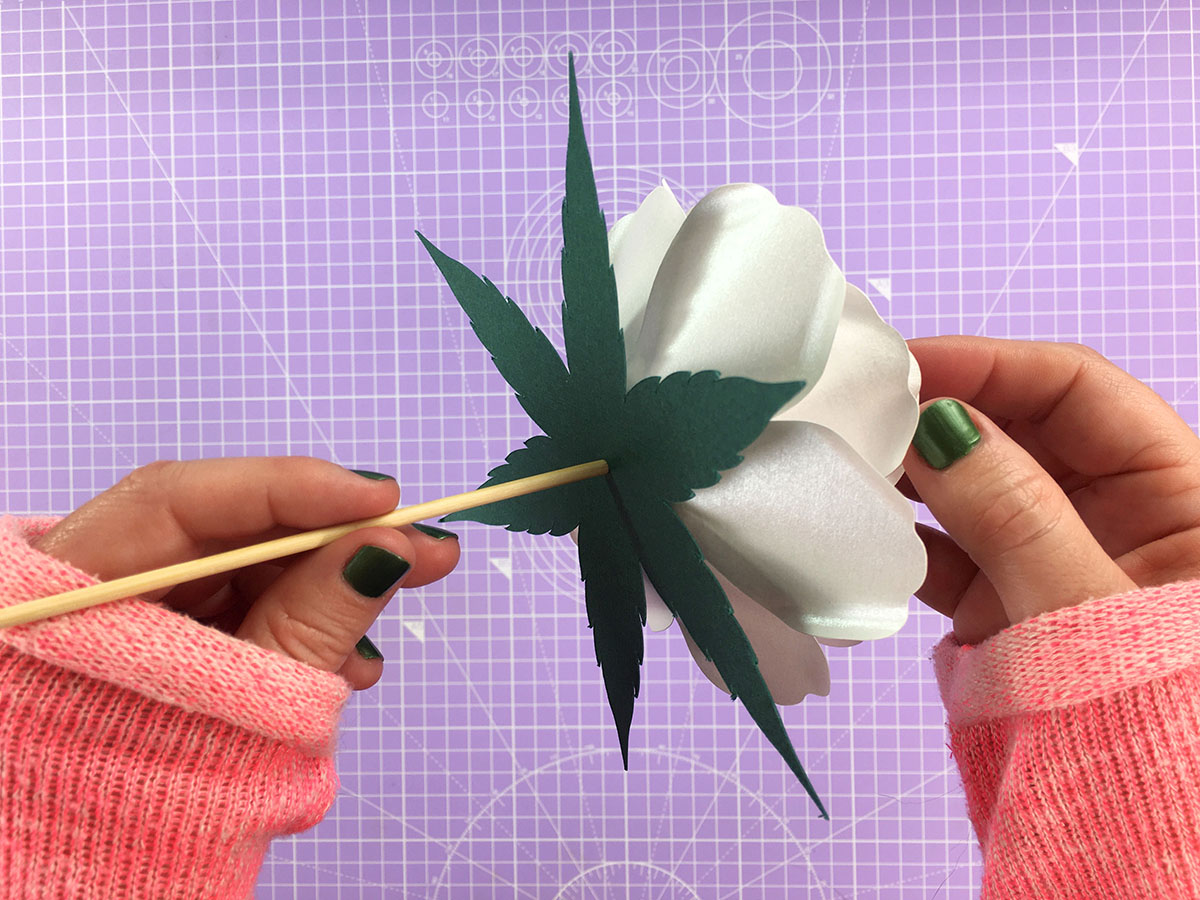 How to make a paper flower Step-12
