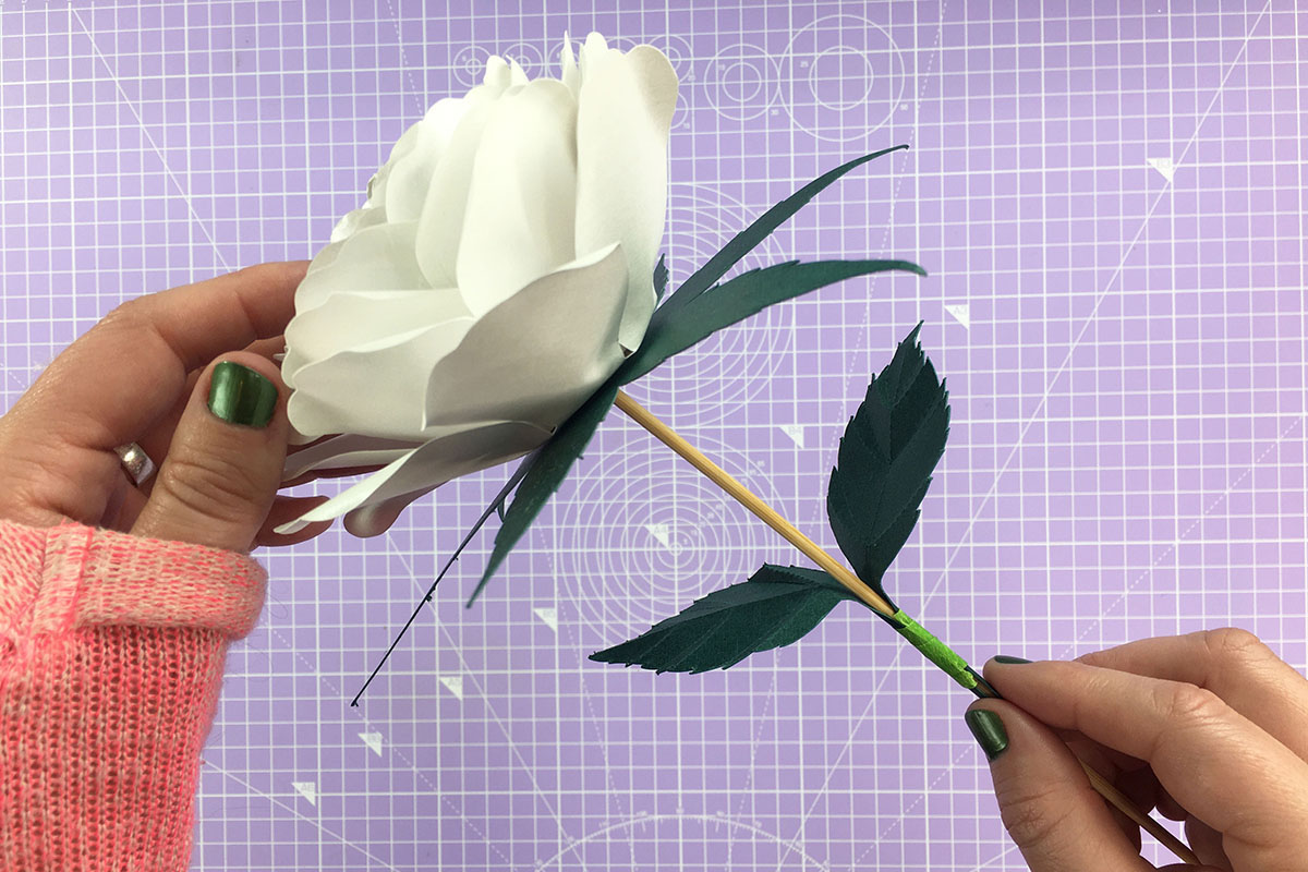 How to make a paper flower Step-14
