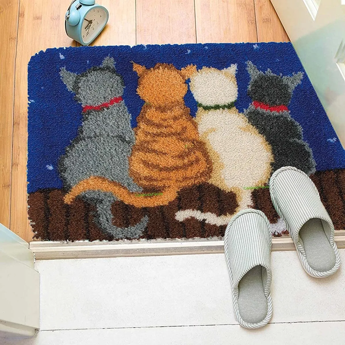 Latch Hook Rugs Kits for Adults Sea Carpet embroidery with Pattern
