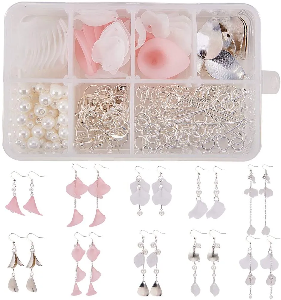 UV Epoxy Resin Jewelry Kit Cristal Non-Toxic, 3 Epoxy + 11 Molds 31 Shapes  + 100 Rings + 12 Dried Flowers + 12 Coral Flowers + 12 Glassines + 12