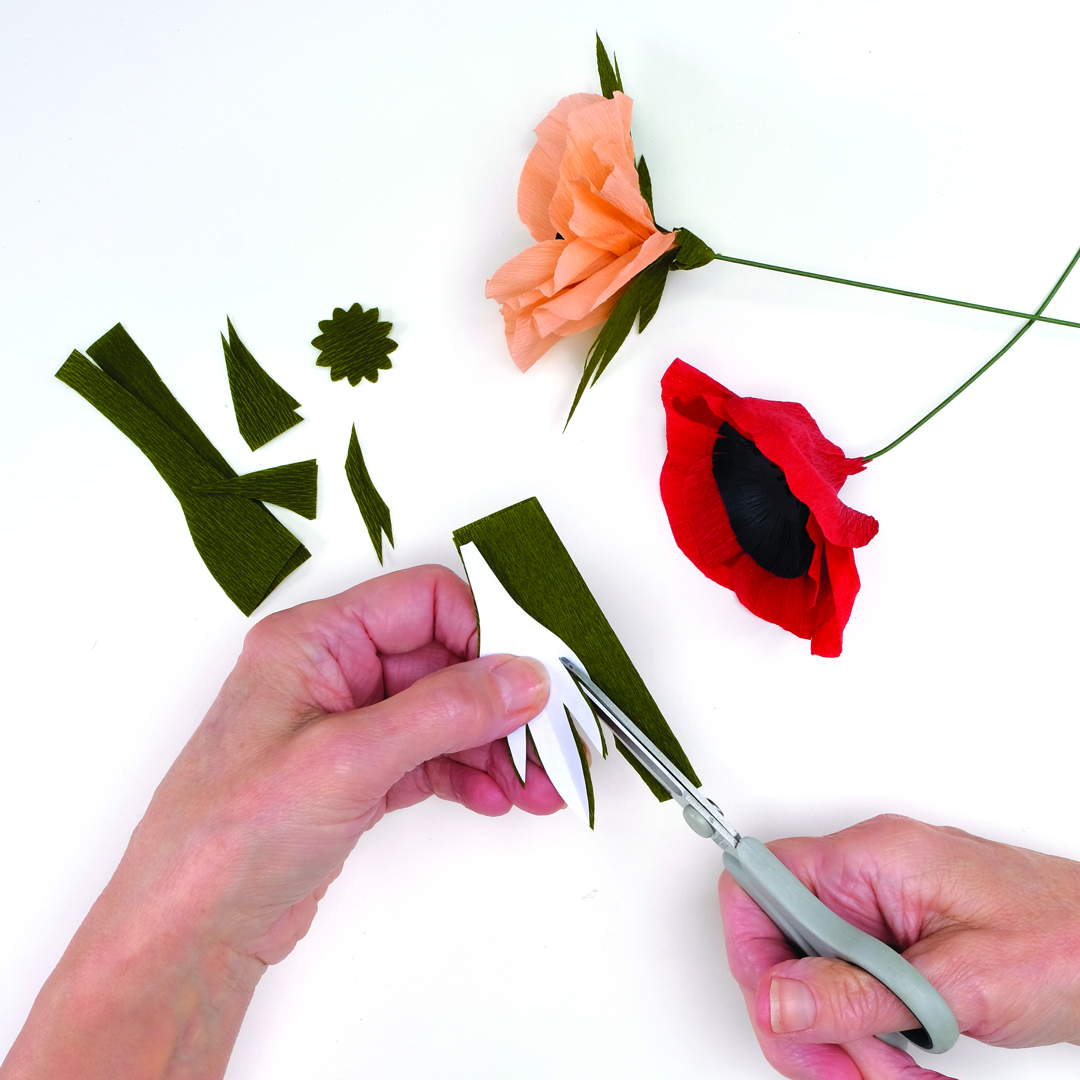 How to make a paper flower bouquet – step 5