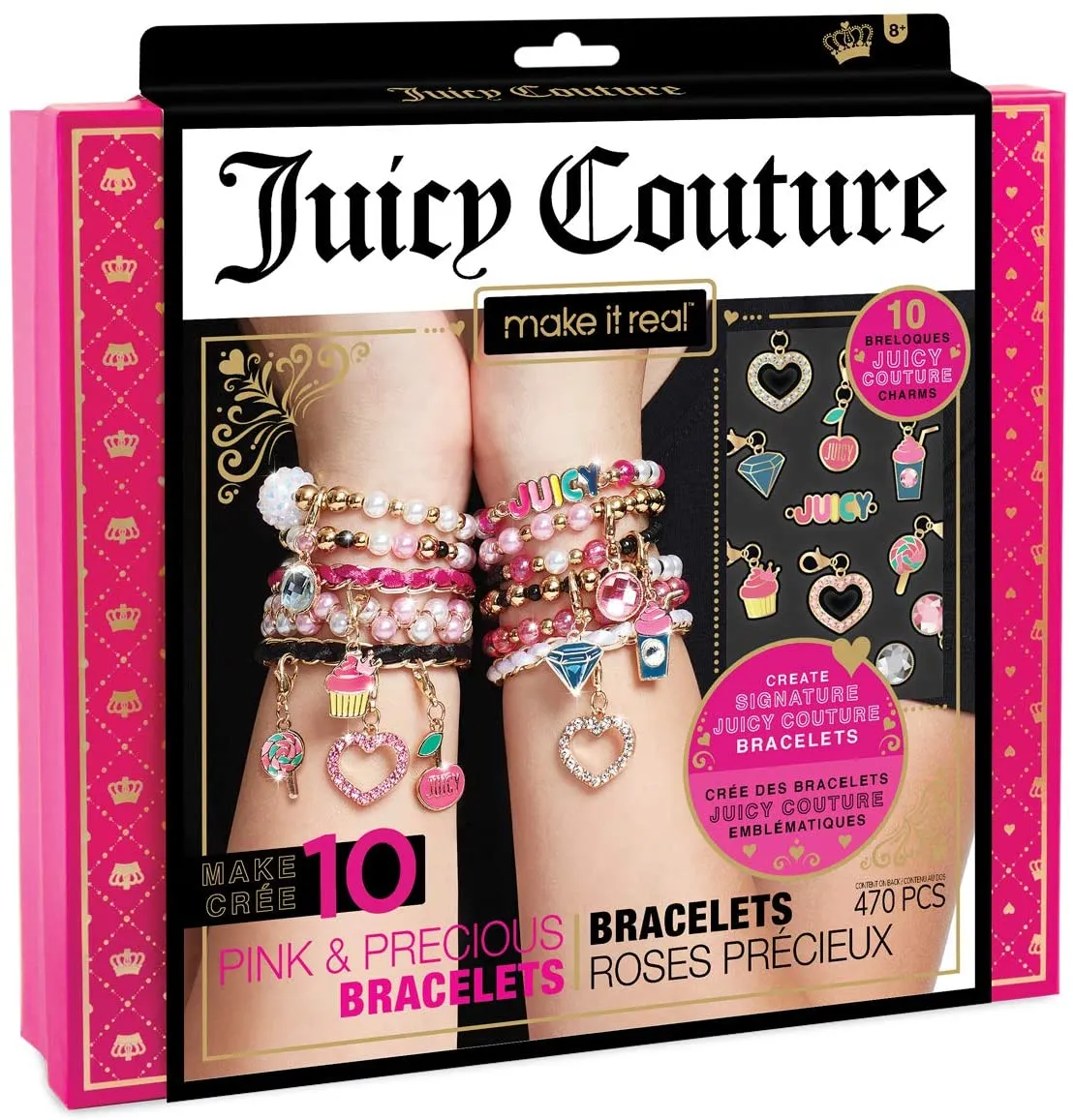 Charm Bracelets Kit with Beads Jewelry Charms Bracelets for DIY Craft  Beautiful Girls Jewelry Making Kit