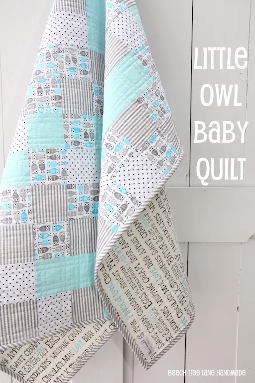 Little Owl Baby quilt