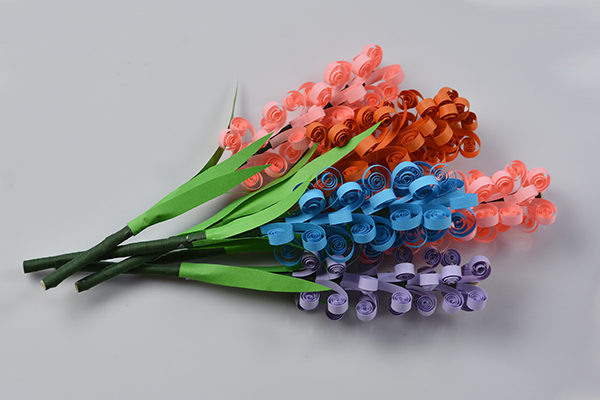 Quilled paper flower bouquet by Panda Hall