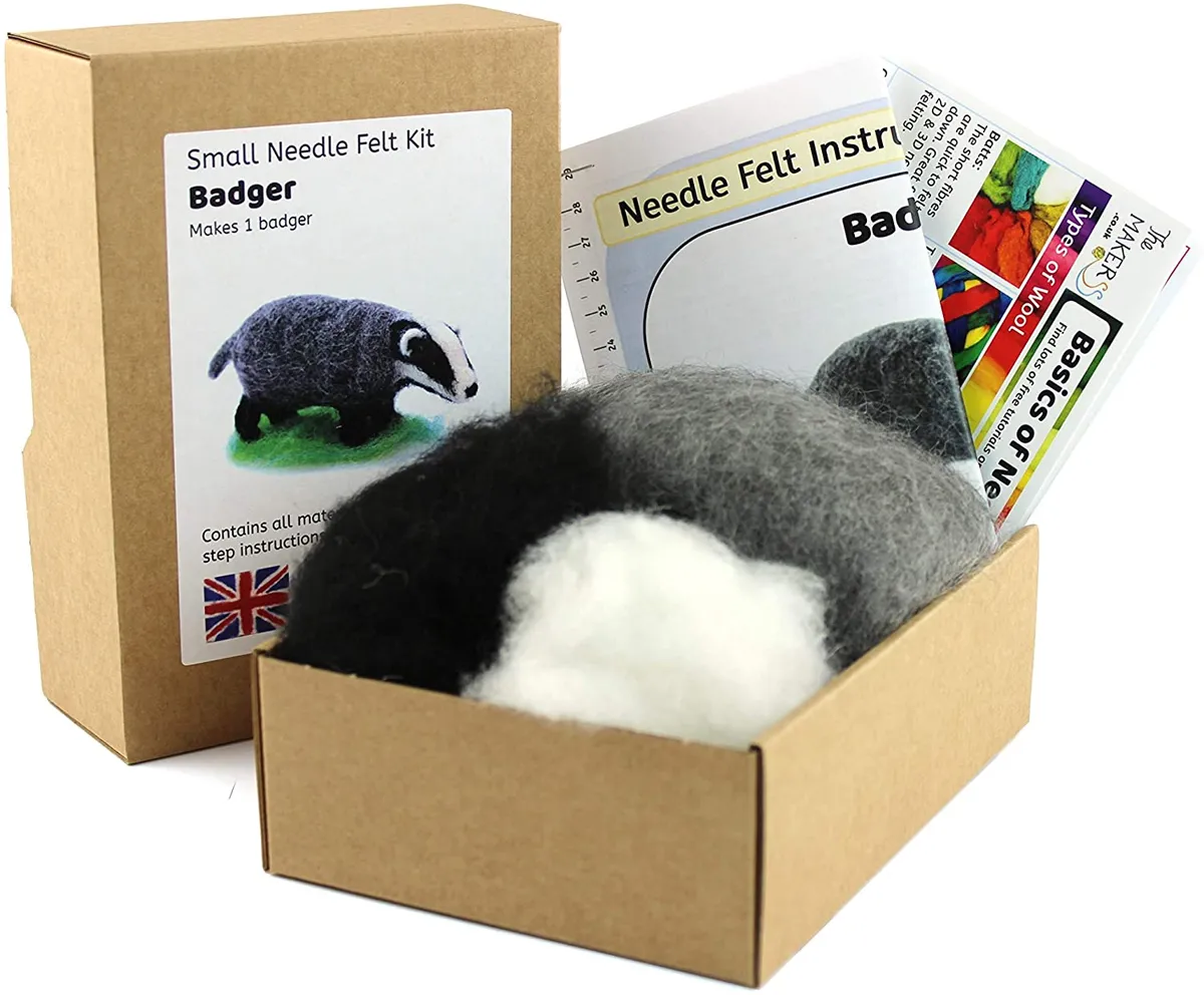 badger needle felting kit