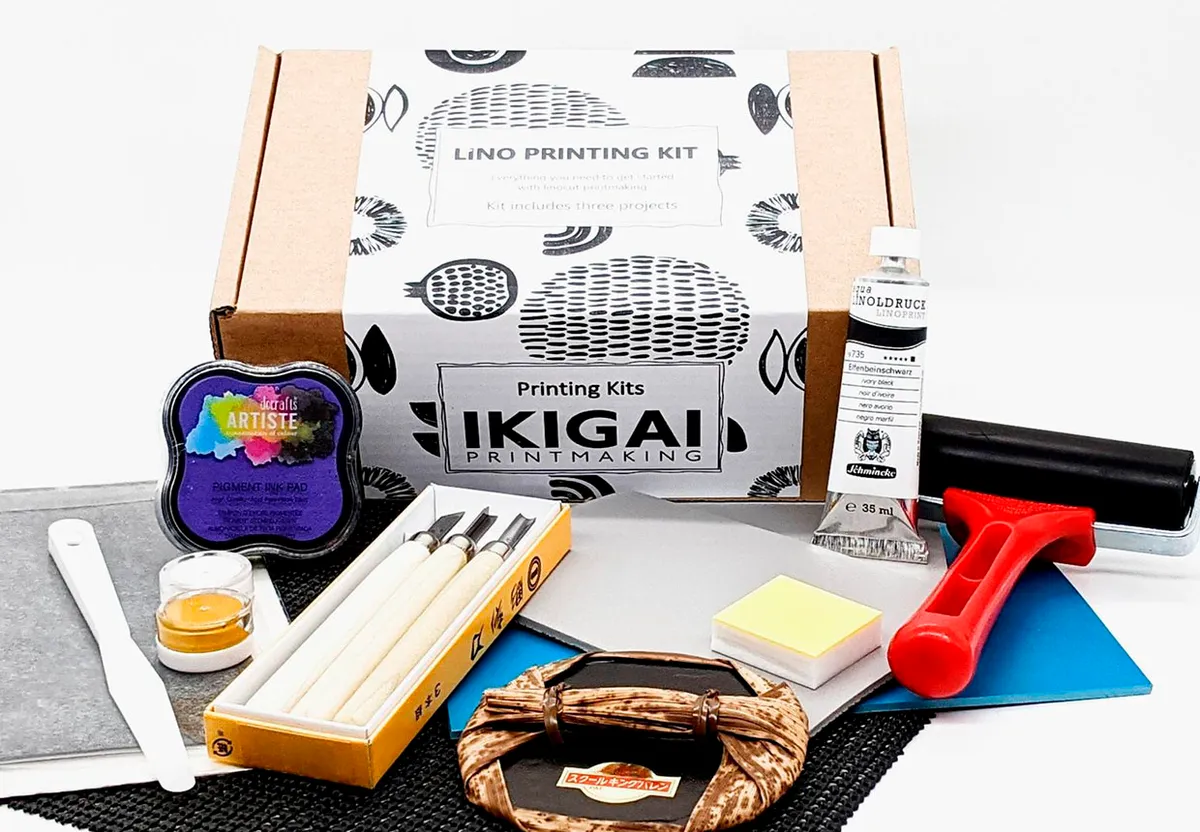 Magnolia Wood Block Printing Kit / Printmaking Kit/ Woodblock Print / DIY  Kit/ Print Kit/ Block Printing/ Craft Kit/ Adult Art Kit -  UK