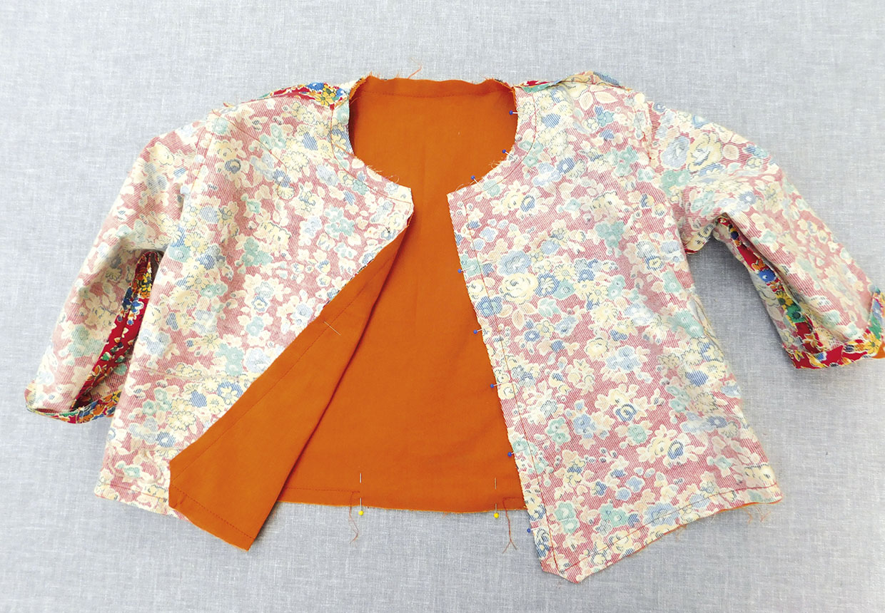 Toddler coat pattern step 6
