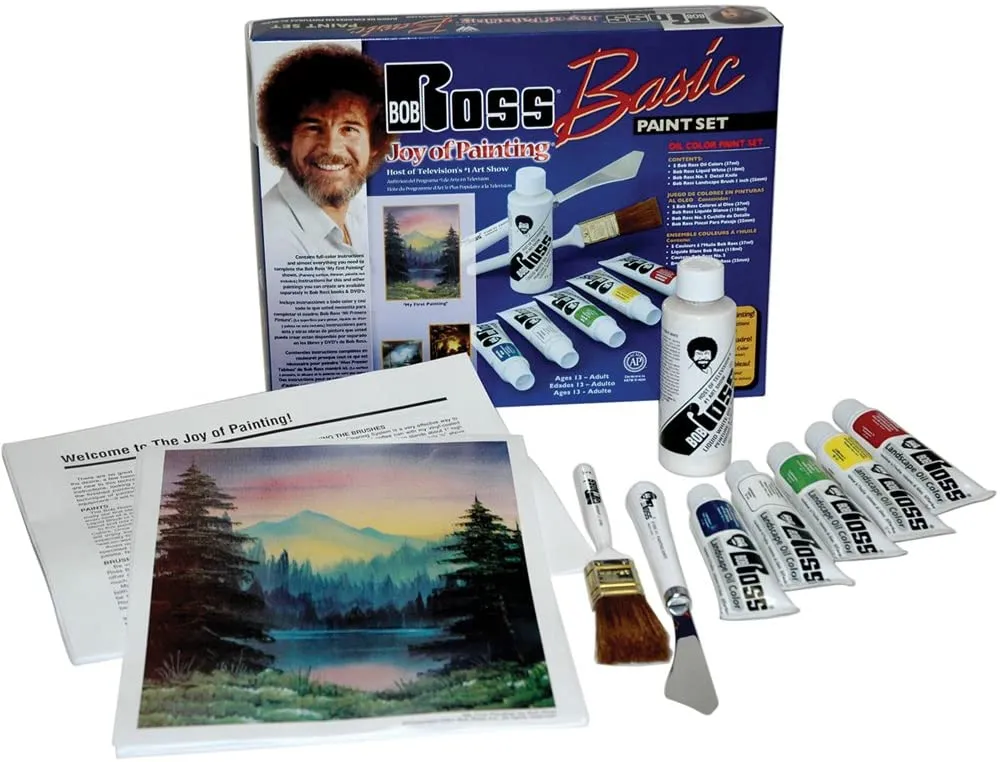 Painting Materials Needed to Paint With Bob Ross and the Wet on