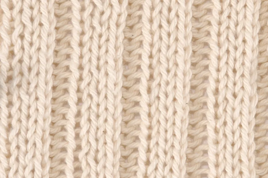 Chequered Rib stitch pattern