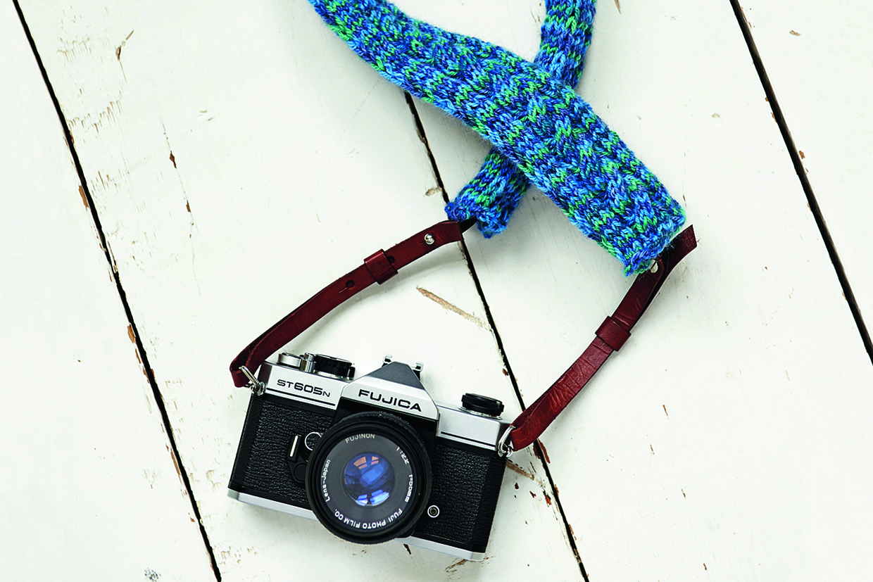 DIY camera strap - Gathered