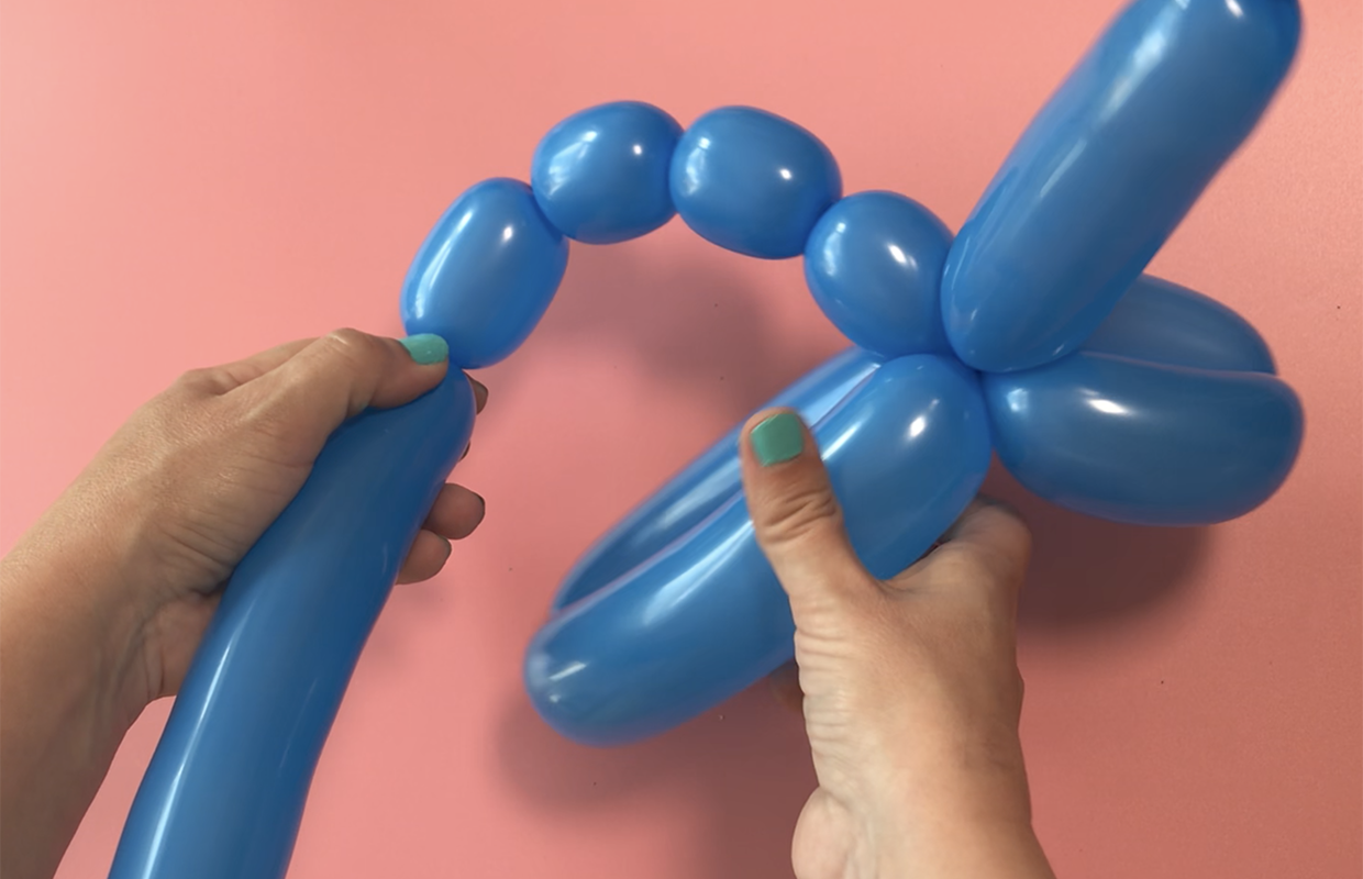 How to make a balloon dinosaur step 11