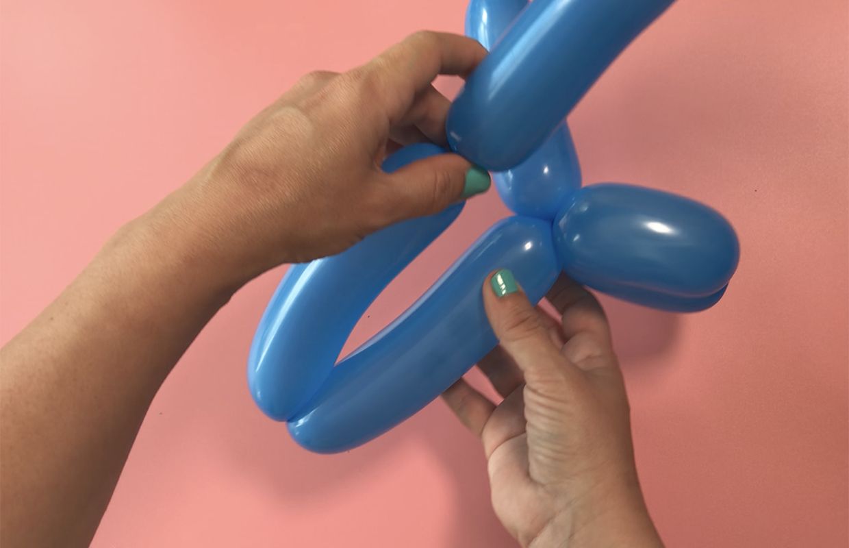 How to make a balloon dinosaur step 8