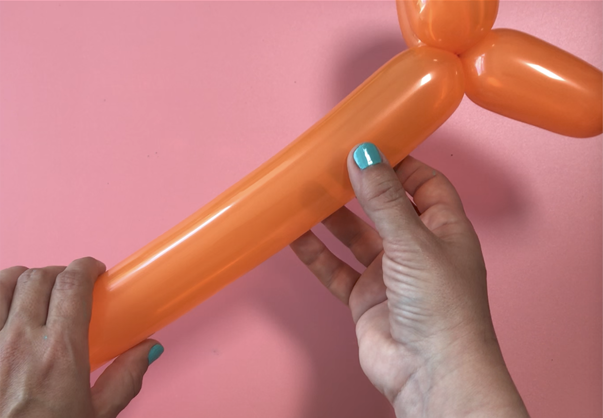 How to make a balloon giraffe for beginners step 5