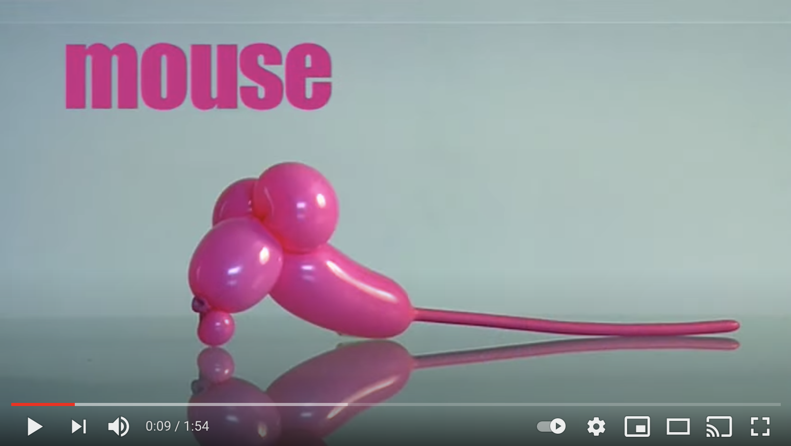 How to make a balloon mouse
