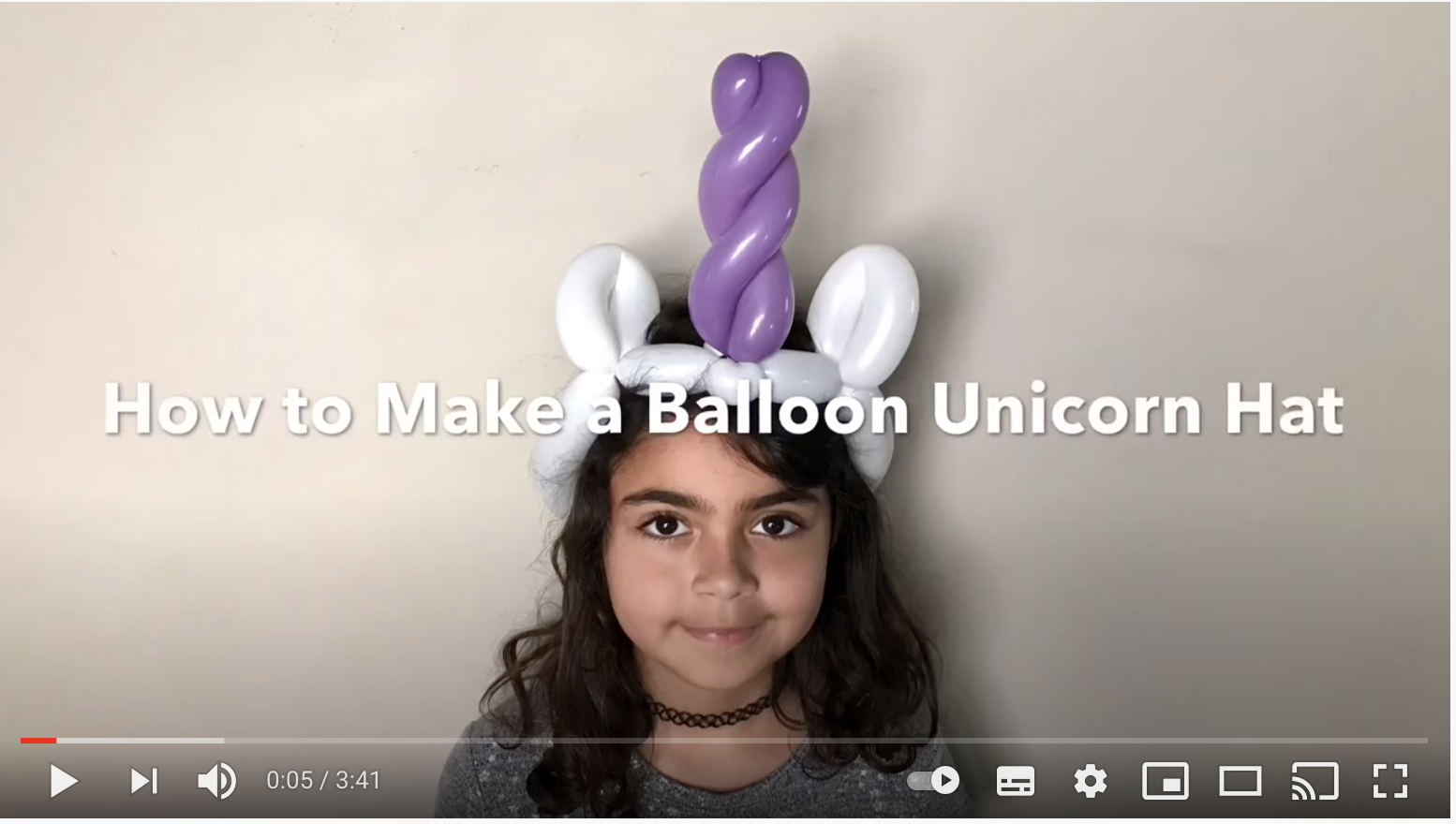 How to make a balloon unicorn