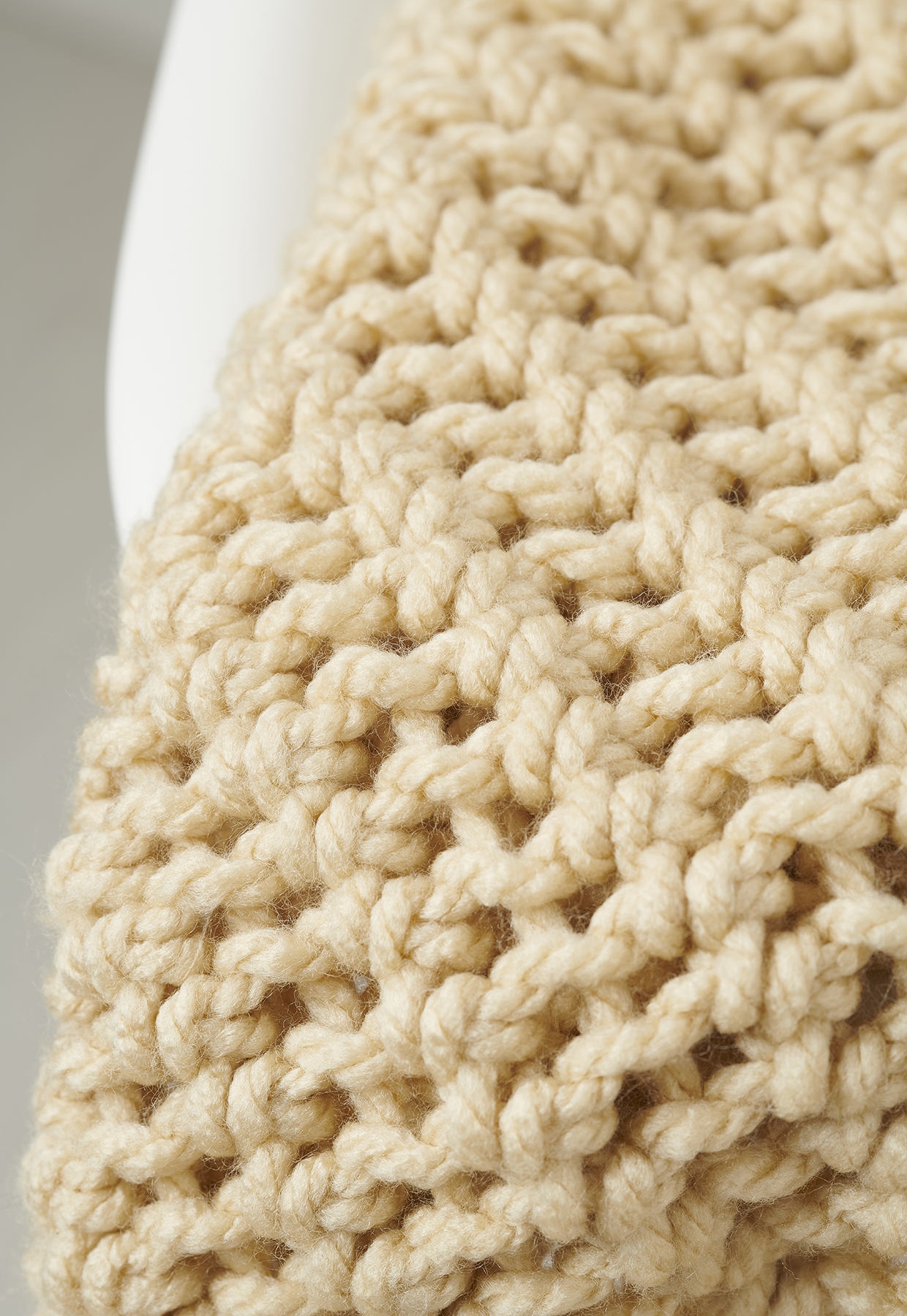 how to make a quick to knit chunky blanket