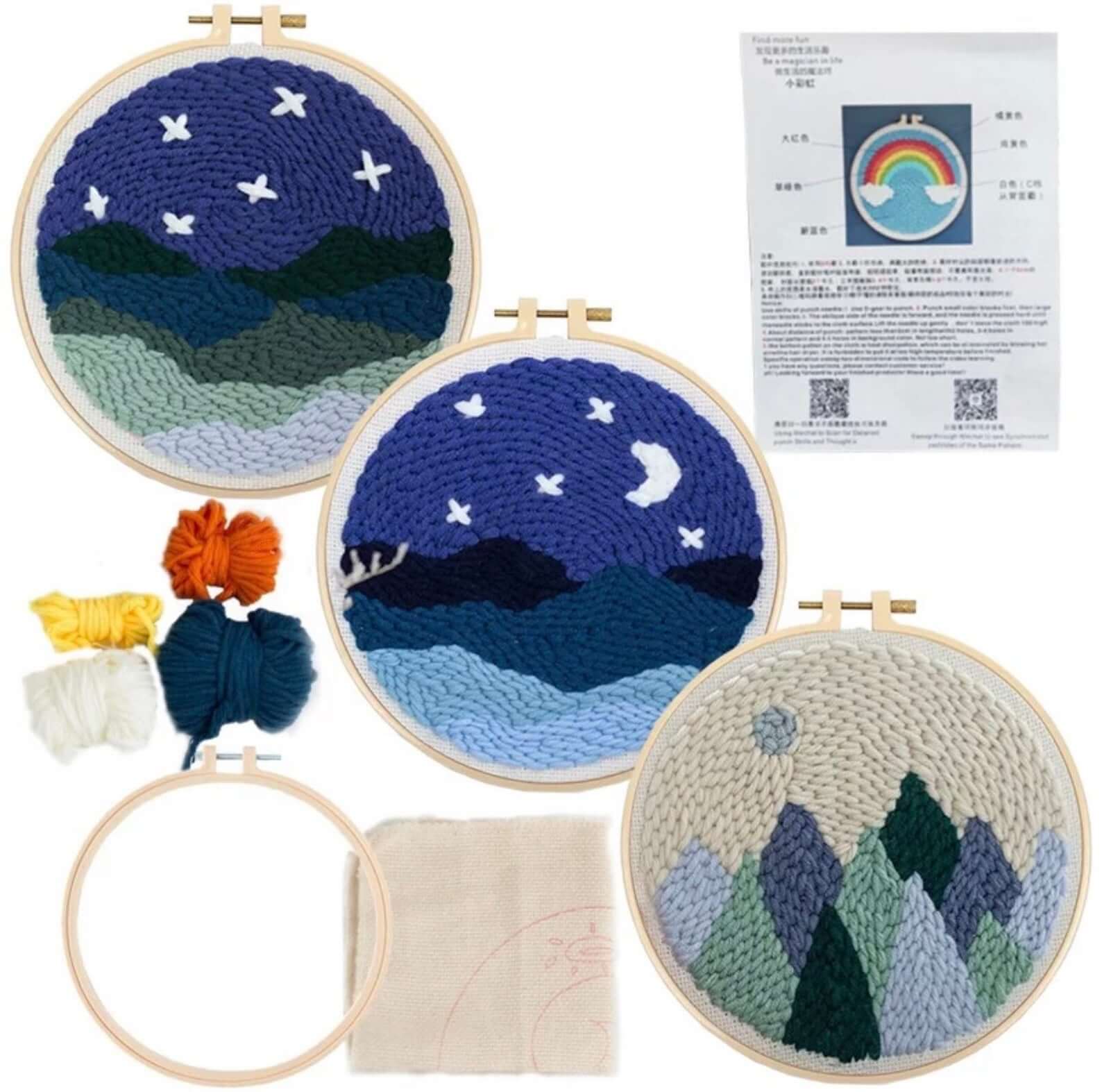 punch needle embroidery kit 1
