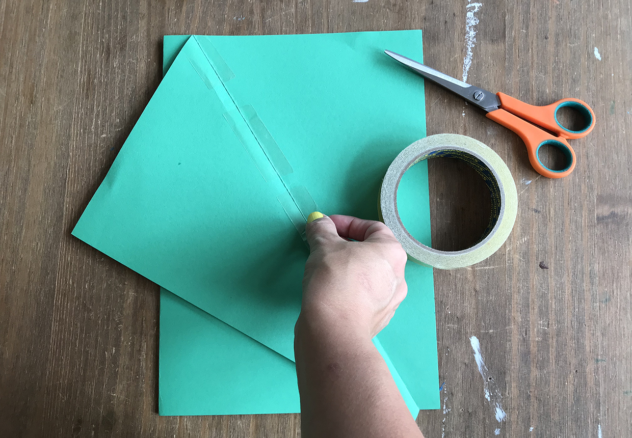 How to make a kite out of paper flip and tape