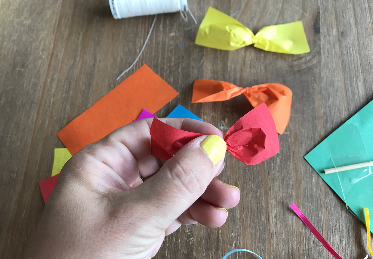 How to make a kite out of paper step 9A