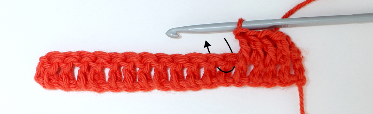 How to crochet basketweave stitch step 07