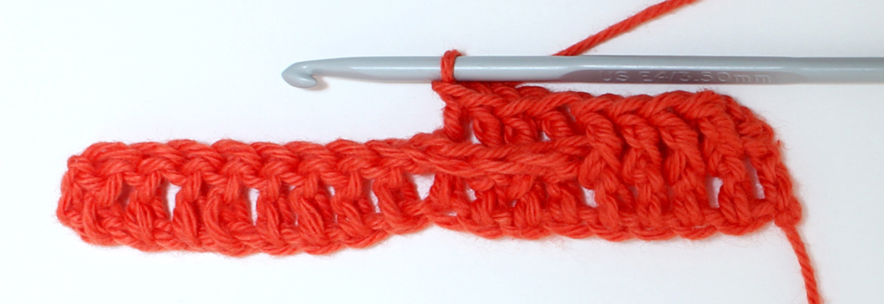 How to crochet basketweave stitch step 10