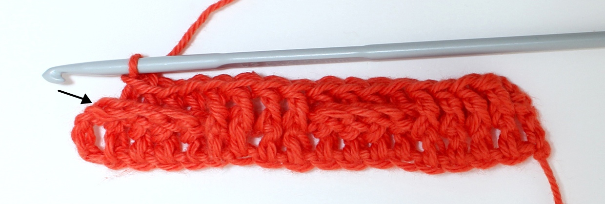 How to crochet basketweave stitch step 11