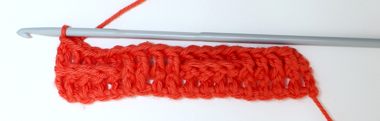 How to crochet basketweave stitch step 12