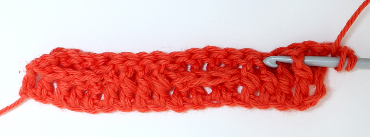 How to crochet basketweave stitch step 14