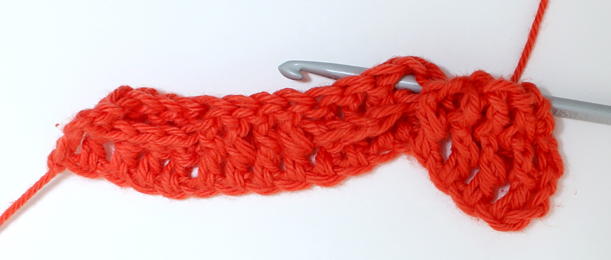 How to crochet basketweave stitch step 17
